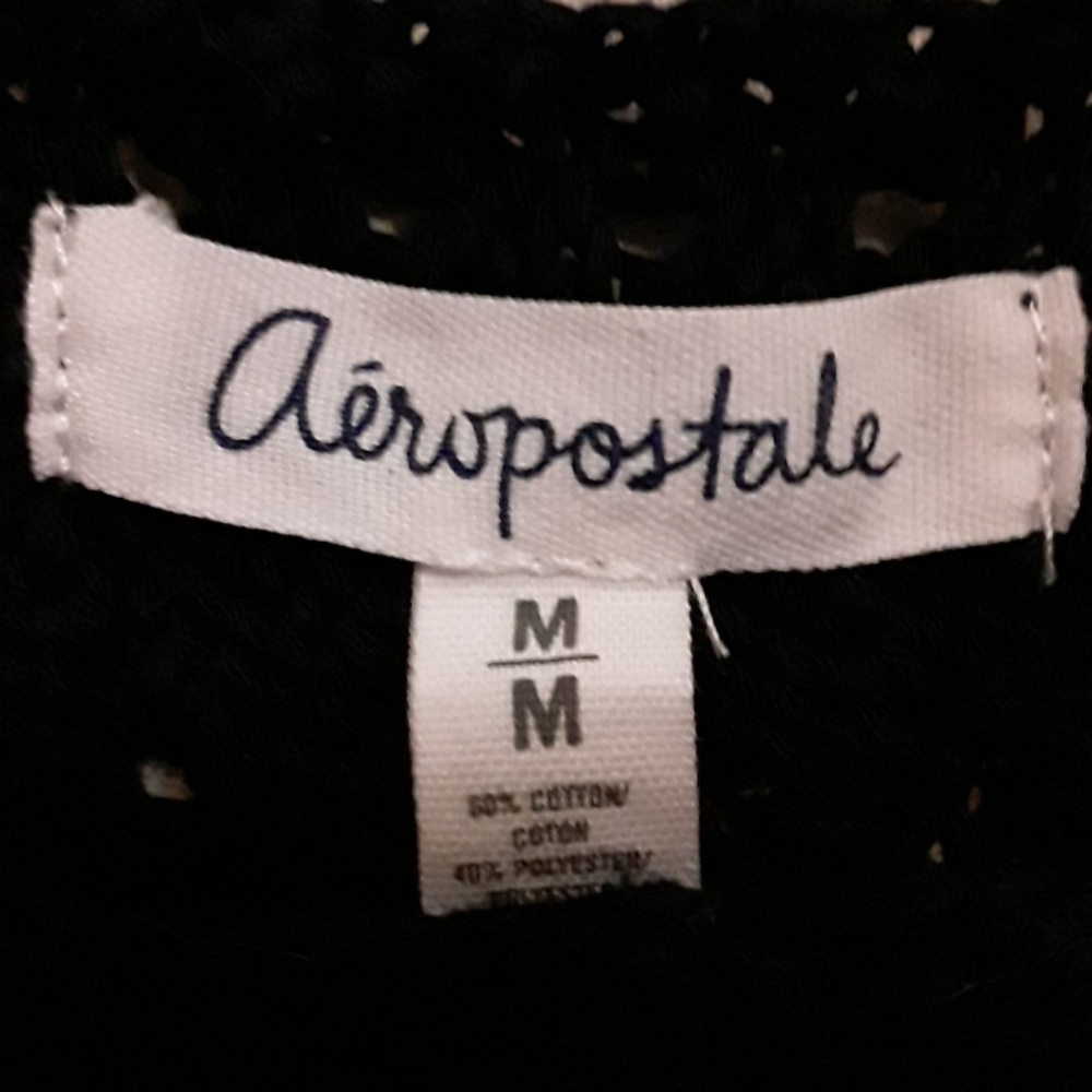 🍭5 for $25 Aeropostale crop sweater,  navy, Sz M